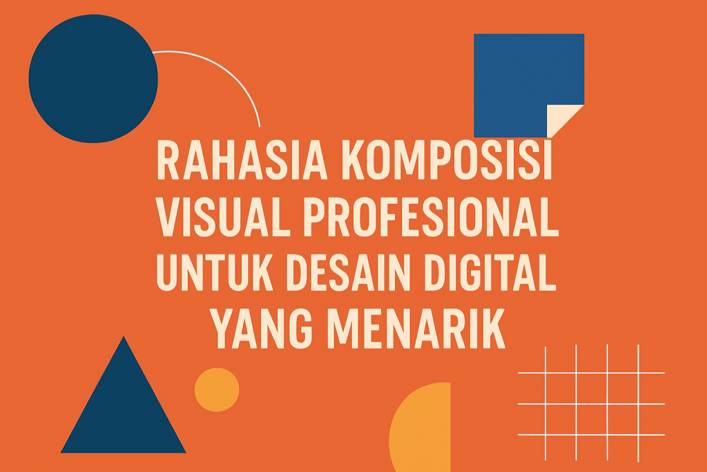 komposisi visual desain digital