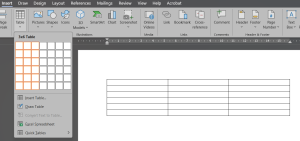 Tabel Microsoft Word