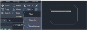 chamfer auto CAD