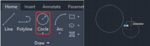 circle auto cad