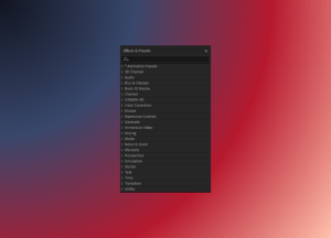effects and presets
